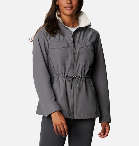 Columbia Tanner Ranch Softshell Jacket Grey For Women's NZ49371 New Zealand